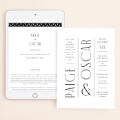 "Arcadia" - Wedding Website in Onyx by Jennifer Wick - Match Your Stationery
