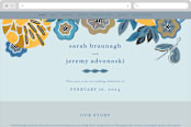 "The Love Birds" - Wedding Website in Teapot by Morgan Ramberg - Desktop Design