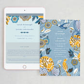 "The Love Birds" - Wedding Website in Teapot by Morgan Ramberg - Match Your Stationery