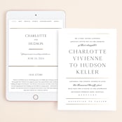 "Heard the news" - Wedding Website in Cotton by Stacey Meacham - Match Your Stationery