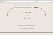 "Surround" - Wedding Website in Ivory by Brianne Larsen - Desktop Design