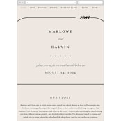 "Surround" - Wedding Website in Ivory by Brianne Larsen - Mobile Layout