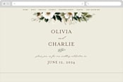 "A Garden Wedding" - Wedding Website in Magnolia by Chris Griffith - Desktop Design