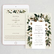 "A Garden Wedding" - Wedding Website in Magnolia by Chris Griffith - Match Your Stationery