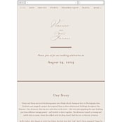 "Delicate Names" - Wedding Website in Buttercream by Jessica Williams - Mobile Layout