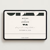"Kenai" - Wedding Website in Shadow by Carly Reed Walker - Desktop Design