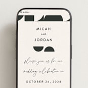 "Kenai" - Wedding Website in Shadow by Carly Reed Walker - Mobile Layout