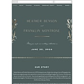 "Gilded" - Wedding Website in Slate by Leah Bisch - Mobile Layout