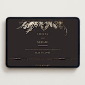 "Garden" - Wedding Website in Mahogany by Leah Bisch - Desktop Design