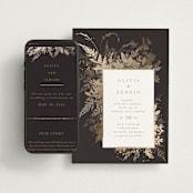"Garden" - Wedding Website in Mahogany by Leah Bisch - Match Your Stationery