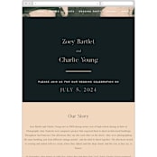"Chin-Chin" - Wedding Website in Midnight Spruce by Annie Clark - Mobile Layout