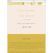 "Brooklynite" - Wedding Website in Bisque by Annie Clark - Mobile Layout