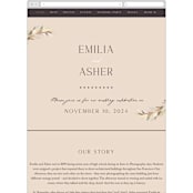 "Bohemian Pampas" - Wedding Website in Sand by Kaydi Bishop - Mobile Layout