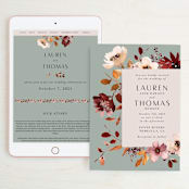 "Serenata" - Wedding Website in Sage by Petra Kern - Match Your Stationery