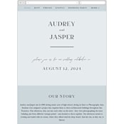 "scene" - Wedding Website in Sunrise by Pixel and Hank - Mobile Layout
