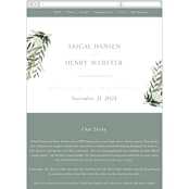 "Collection" - Wedding Website in Blanco by Kaydi Bishop - Mobile Layout