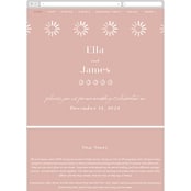 "Party Accordingly" - Wedding Website in Blush by Hudson meet Rose - Mobile Layout