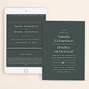 "Swanky" - Wedding Website in Forest by Carolyn Nicks - Match Your Stationery