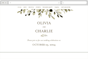 "Wedding Fields" - Wedding Website in Fern by Chris Griffith - Desktop Design