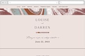 "Jasper" - Wedding Website in Sandstone by Everett Paper Goods - Desktop Design