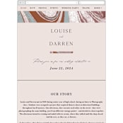 "Jasper" - Wedding Website in Sandstone by Everett Paper Goods - Mobile Layout
