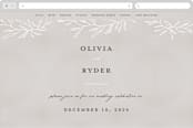 "Abundant Wreath" - Wedding Website in Fog by Pixel and Hank - Desktop Design