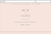 "Casablanca" - Wedding Website in Blush by Lori Wemple - Desktop Design