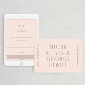 "Casablanca" - Wedding Website in Blush by Lori Wemple - Match Your Stationery