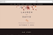 "Silky Way" - Wedding Website in Midnight by Petra Kern - Desktop Design