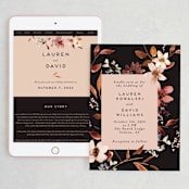 "Silky Way" - Wedding Website in Midnight by Petra Kern - Match Your Stationery
