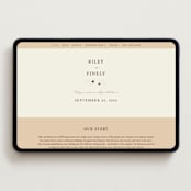 "In the country" - Wedding Website in Chestnut by Paper Sun Studio - Desktop Design