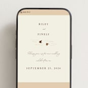 "In the country" - Wedding Website in Chestnut by Paper Sun Studio - Mobile Layout