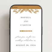 "Floral mosaic" - Wedding Website in Sand by GeekInk Design - Mobile Layout