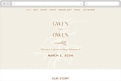 "Ovalon" - Wedding Website in Terracotta by Pati Cascino - Desktop Design