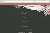 "lush romance" - Wedding Website in Palm by Robin Ott - Desktop Design