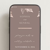 "autumne" - Wedding Website in Maple by Lori Wemple - Mobile Layout