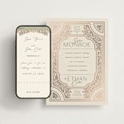 "Heirloom Branches" - Wedding Website in Cream by GeekInk Design - Match Your Stationery