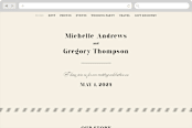 "Big Date" - Wedding Website in Ivory by Anastasia Makarova - Desktop Design