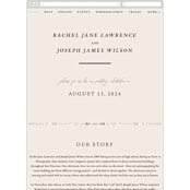 "Finally" - Wedding Website in Ivory by Up Up Creative - Mobile Layout