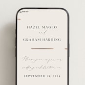 "Locket" - Wedding Website in Pearl by Erin L. Wilson - Mobile Layout