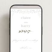 "Clarity" - Wedding Website in Cloud by Ana Sharpe - Mobile Layout