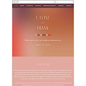 "Retro Grid" - Wedding Website in Sunset by Simona Camp - Mobile Layout
