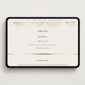"Elegant Henna" - Wedding Website in Champagne by Oma N. Ramkhelawan - Desktop Design