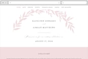 "Gathered" - Wedding Website in Blossom by Kimberly FitzSimons - Desktop Design