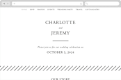 "Together With You" - Wedding Website in Noir by Kimberly FitzSimons - Desktop Design