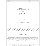 "Together With You" - Wedding Website in Noir by Kimberly FitzSimons - Mobile Layout