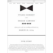 "Beau tied" - Wedding Website in Tuxedo by Gwen Bedat - Mobile Layout