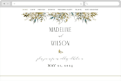 "Wedding Festive" - Wedding Website in Frost by Chris Griffith - Desktop Design