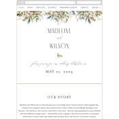 "Wedding Festive" - Wedding Website in Frost by Chris Griffith - Mobile Layout