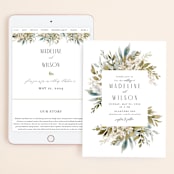 "Wedding Festive" - Wedding Website in Frost by Chris Griffith - Match Your Stationery